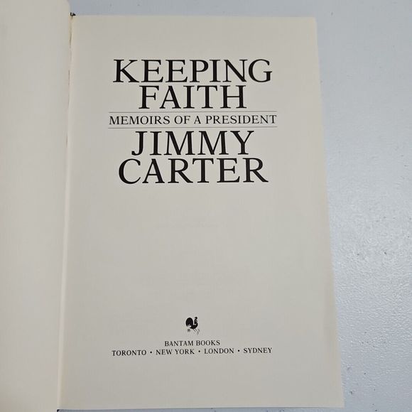 KEEPING FAITH MEMOIRS OF A PRESIDENT  Jimmy Carter 1995 Bantam books hardback - Picture 9 of 16